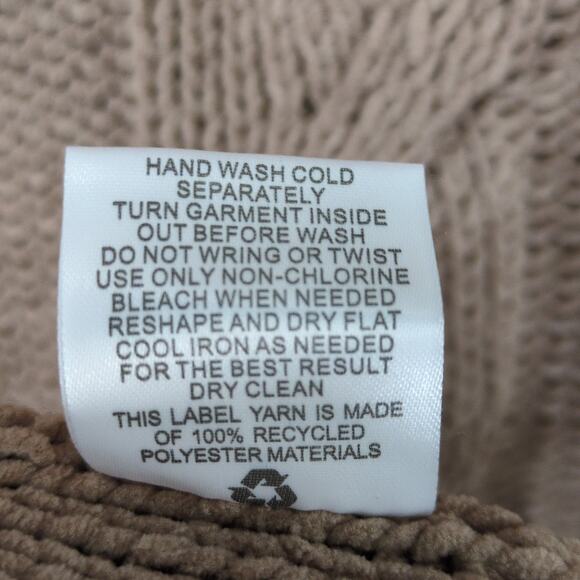 NWT Olive & Oak Women's S Iced Mocha Cable Knit Turtleneck Mini Sweater Dress - Picture 6 of 6